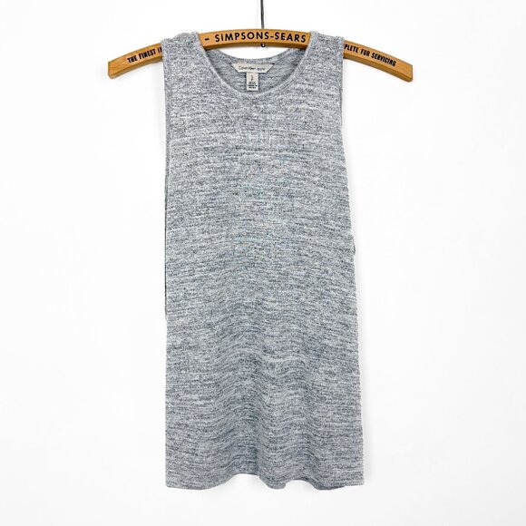 Calvin Klein Jeans Womens Knit Heather Grey Tank Top Size Small - Picture 1 of 4